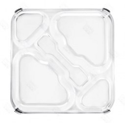 Tapa para bandeja de 5 Compartimentos en Policarbonato